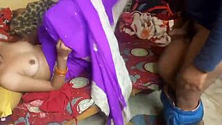 Indian Bhabhi Alone at Home in Hard Sex Video!