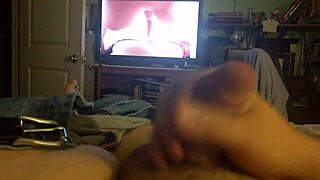 Lindseylove says, 'I'm cuming to homemade18's small cock in bisexual gay solo masturbation.'