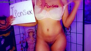 Ebony teen babe explores dirty lesbian pleasures in the dark