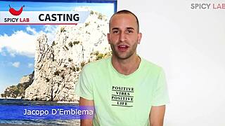 Wow, tiny guy with a hard cock dives into first-time porn action! 😍