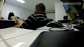 Verkoper Neuken Op Kantoor Tijdens Pauze