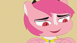 Breeding a dragon with intense anal action in cartoon style