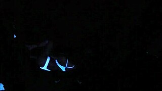 Scarlett Johnson screams in blacklight sex POV fetish!