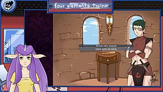 Avatar trainer part 23: guard blows muscular bodybuilder's monster cock