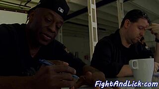 Lésbicas euro apaixonadas se abraçam em 69 depois de briga intensa de gatas.