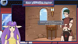 Avatar trainer part 23: guard blows muscular bodybuilder's monster cock