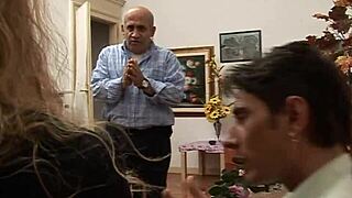 family members share a private threesome gathering