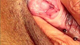 Ebony milf rips clothes to make cum drip from tight wet pussy