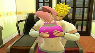 Naruto hentai episode 24 features sakura getting intimate with naruto while sasuke watches in disbelief