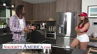 Curvy Delivery Girl Tommy King Chooses BBC Over Cash