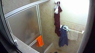 peruvian domestic employee bathing in her home