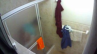 peruvian domestic employee bathing in her home