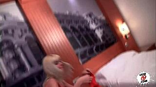 this blonde pornstar with silicone tits gets a hardcore pounding