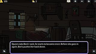 queens brothel 4 - chatting about her skills in the forest made him finish fast