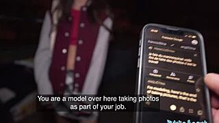 i met this hot french model and she was so happy to get fucked by me in public, like wow!