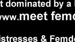 Bound in chastity, I endure a hot femdom game with intense bondage and fetish play