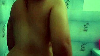 Step Daddy Catches Latina Teen in Shower