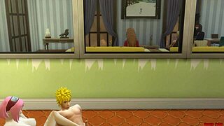 Naruto hentai episode 24 features sakura getting intimate with naruto while sasuke watches in disbelief