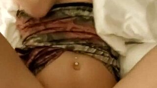 cute latina teen enjoys gentle play