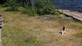 Nude Shooting Challenge at Abandoned Military Base on Totleben Island