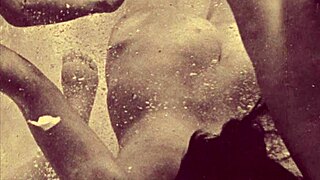 In vintage times, people enjoyed underwater sports with antique gear.