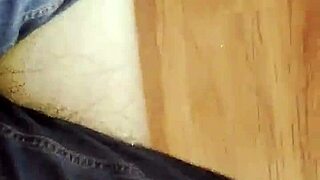 peeing on the sofa while wearing jeans