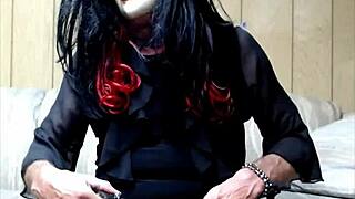 horny milf wife solo masturbates her wet pussy with dildo for multiple intense orgasms