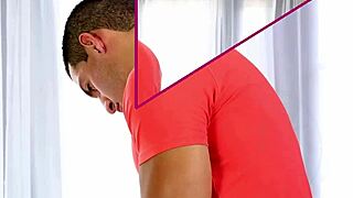 Tattooed masseuse enjoys a relaxing drink after session