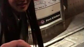 New OL K・N deepthroats intensely for creampie