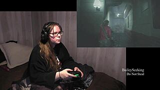 playing through resident evil 2 strip part 2