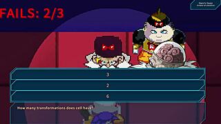 android 21 performs boob paizuri in kame paradise