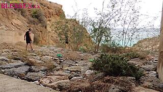 Straight boy tries gay cruising outdoors first time