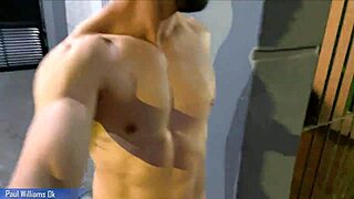 i saw this sexy fitness model walkin naked in buenos aires, showin her monster cock, so risky!