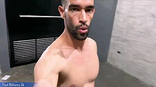 i saw this sexy fitness model walkin naked in buenos aires, showin her monster cock, so risky!