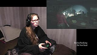 playing through resident evil 2 strip part 2