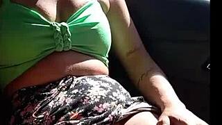 horny wife rides uber without panties pussy exposed