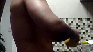 Macho Guy Washing Dishes