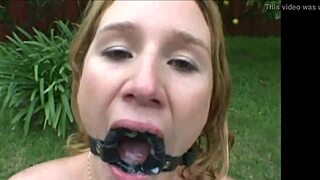 mix bycicle with anal toys and bondage gagging