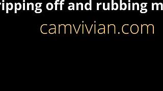 off and rubbing my pussy hard now