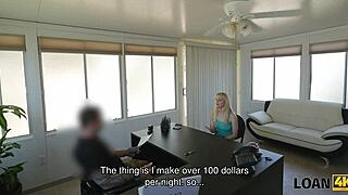 Loan4k blue-eyed czech babe gets fucked on desk for cash