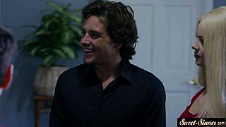 Inked teen rides dick then doggystyle