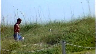 South beach lifeguards get wild with a daring blowjob on duty.
