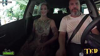 Milf With Eyeball Tattoo Strips Naked In Car, Shares Porn Entry Story