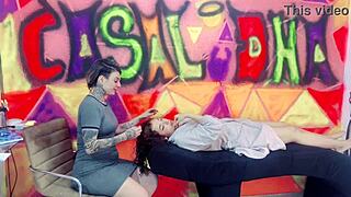 Client Sucked in Eyelash Studio, Husband Fucks Nymph?