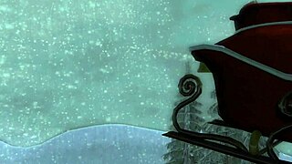 bad santa fucks slut in cartoon christmas studio?