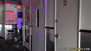 I watched melody parker take two bbc creampies with no control at the gloryhole.