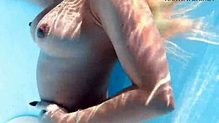 lisi kitty swims naked in shower