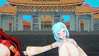 Virtual YouTubers celebrate Chinese New Year in MMD