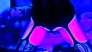 Burlesque performance by violet sweet dream allies