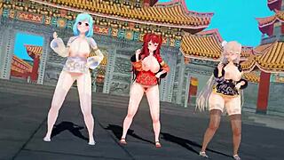 Virtual YouTubers celebrate Chinese New Year in MMD